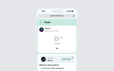 Staking User Flow Animation animation app branding design mobile ui ux