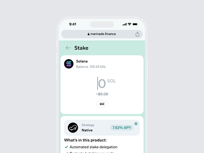 Staking User Flow Animation animation app branding design mobile ui ux