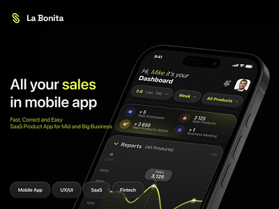 Mobile La Bonita App (SaaS, Fintech, UX/UI) @ui business app business design design app fintech mobile app mobile design ui