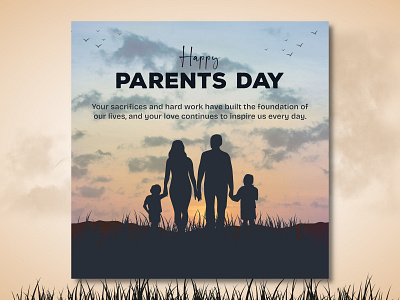 Parents Day Post animation branding graphic design ui