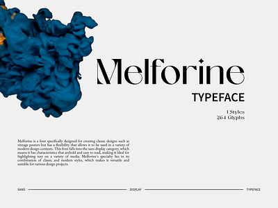 Melforine | Historical Display Font branding branding font graphic design logo