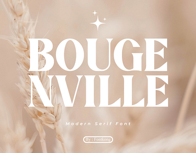 Bougenville - Modern Classy Serif Font 3d branding design font graphic design handwritten illustration italic logo logotype motion graphics script typeface ui