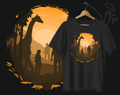 The Last Of Us T-shirt Design graphic design t shirt design the last of us