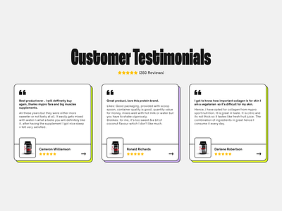 My Pro Nutrition Testimonial UI Design aboxagency branding customer testimonial design feedback design graphic design illustration logo responsive design shopify testimonial design testimonial layout uiux design web design web design agency web design inspiration web development webdevelopment website design website element