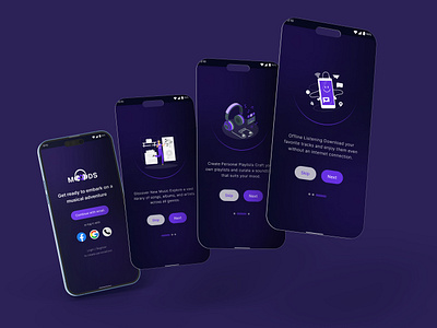 User Interface - Onboarding screen app design ui ux