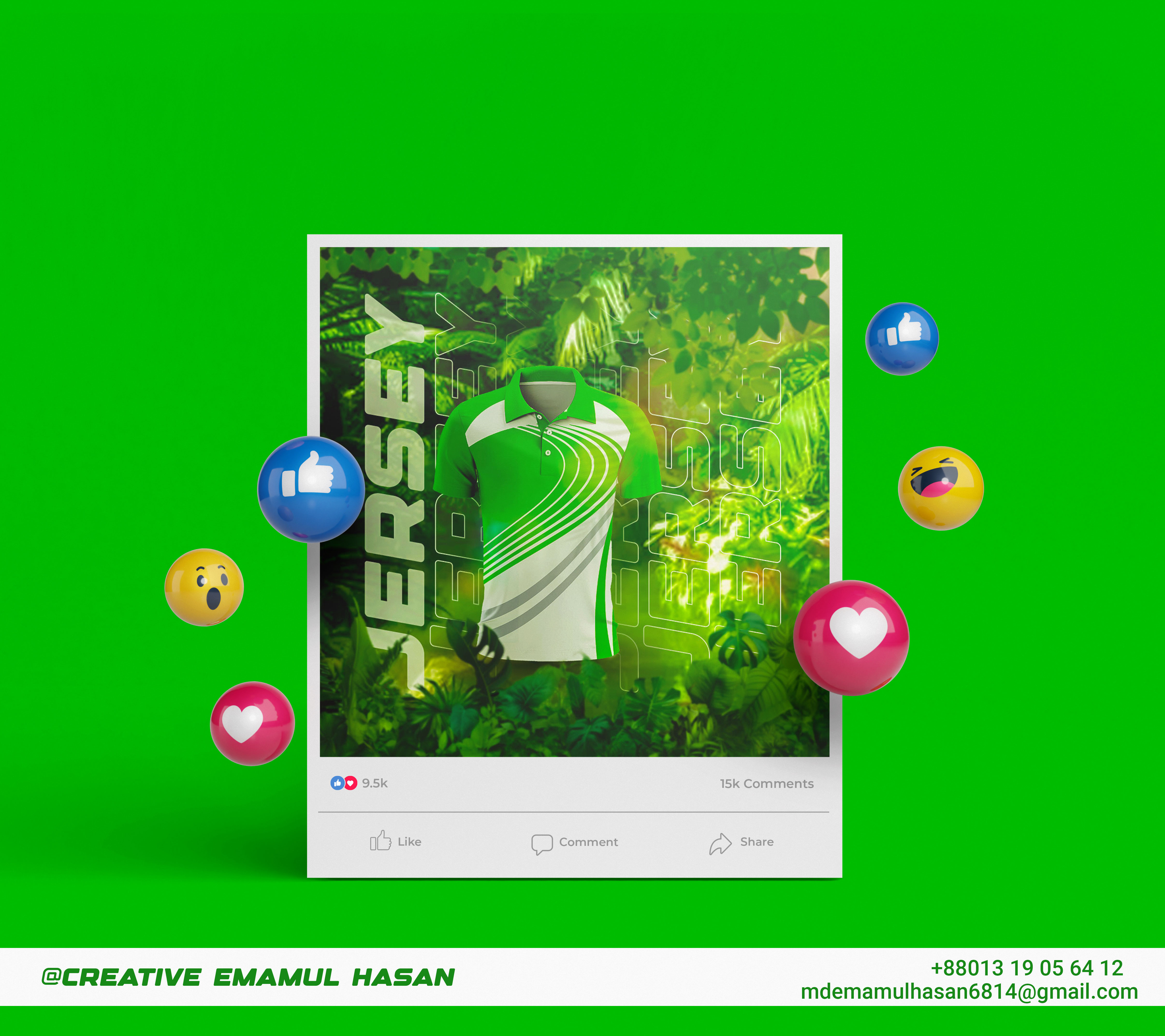 T-shirt Manipulation Social Media Post Design. adobe adobe photoshop ads banner branding creative emamul hasan design graphic design logo manipulation photoshop post social media tshirt tshirt manipulation