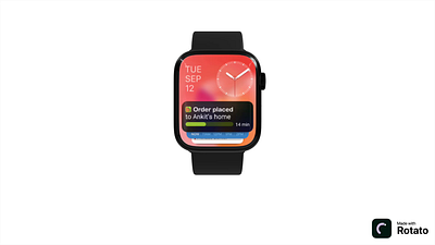 ⚡️ Live activity for WatchOS animation apple watch product design smart stack stack ui ux design wach widget watch os