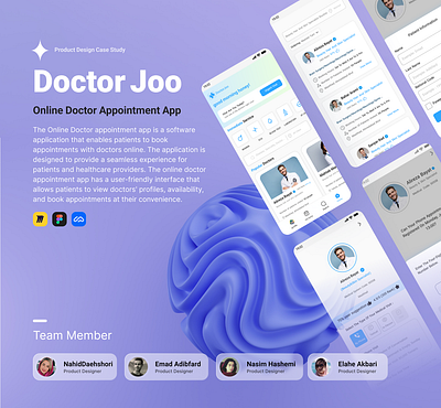 Online Doctor Appointment App casestudy design mobileapp research ui uiux ux visual design