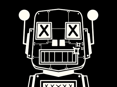 THE SPACE ROBOT STICKER DESIGN design illustration pop art sticker