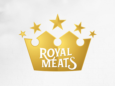 Royal Meats Coroa crown design everson gold logo mayer royal meats simbol