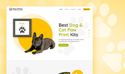 Paw Prints Website design ui web