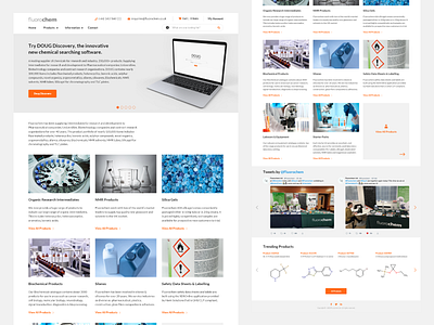 FC: Homepage chemicals chemist chemistry homepage webdesign website