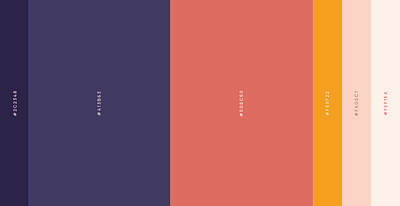 Salon Colour Palette brand design brand identity branding color palette colour palette design feminine palette graphic design illustration logo logo design orange pink purple salon branding