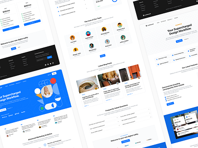 SaaS Homepages - Lookscout Design System design design system figma homepage landing page layout lookscout modern saas ui webpage website