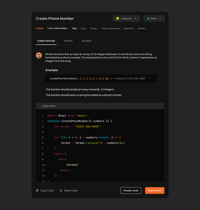 Codewhisper - Coding Challenge Generator UI design product design saas design ui ui design web application design web design