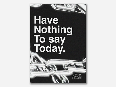 Nothing | Poster 026 black and white design graphic design illustration noise poster