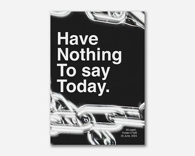 Nothing | Poster 026 black and white design graphic design illustration noise poster