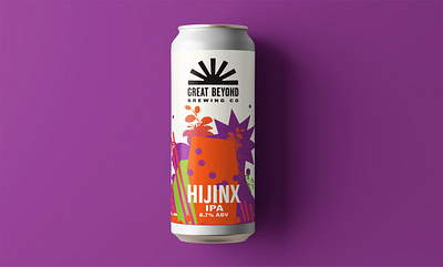 Hijinx Beer label abstract abstractillustration beer branding beer can beer illustration beer label design ill illustration illustrator