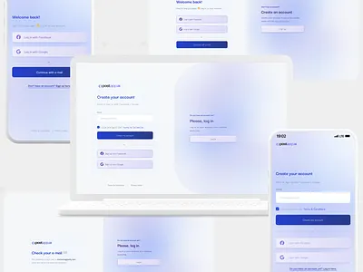 AI powered app - Login gradient login logindesign responsive design socialapp ui uiux