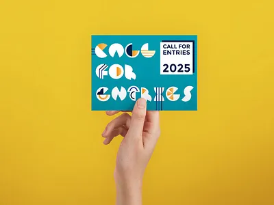 Call For Entries Postcard graphic design illustration typography