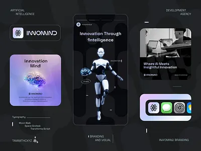 Innomind Branding and Visual artificial intelligence brand guidelines brand identity brand strategy branding creative logo digital agency logo logo and branding logo concept logo design logomark professional branding visual branding