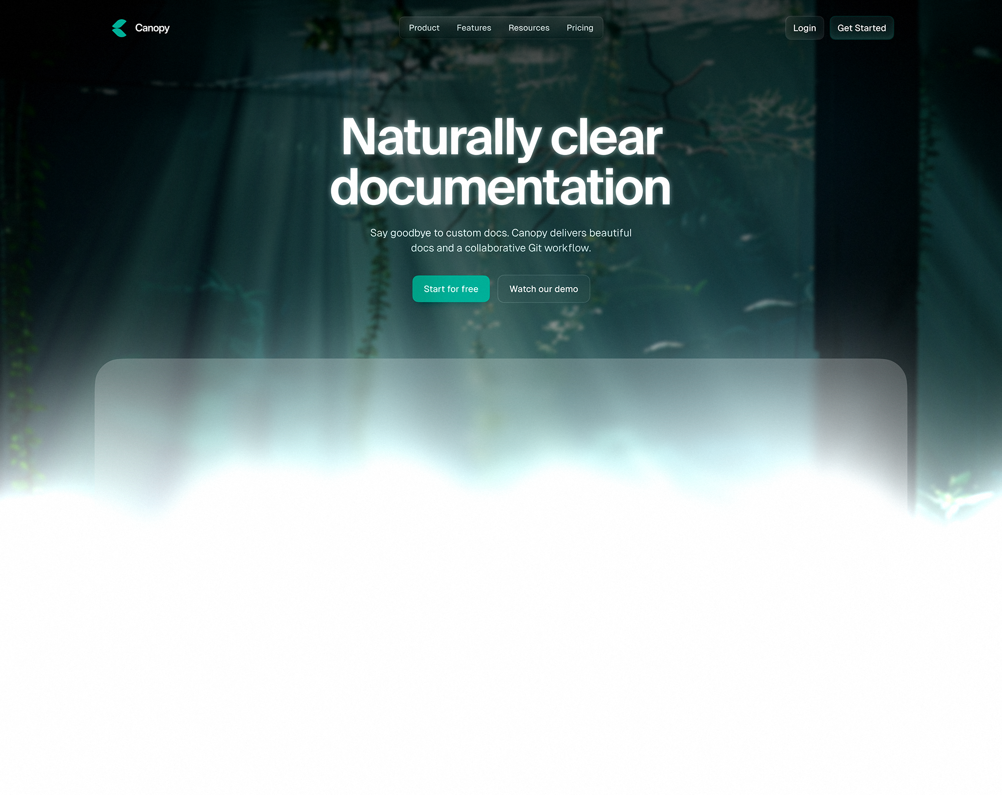 canopy landing page exploration exploration hero design landing landing design landing page saas web web design website website design