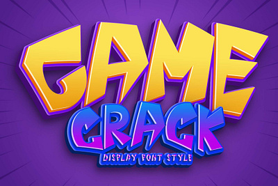 Game Crack beautiful branding cartoon christmas comic design font font design games font graphic design halloween handwritten illustration logo