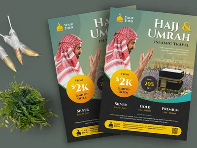 Hajj And Umrah Flyer design flyer flyer design graphic design hajj madinah makkah print design print template umrah