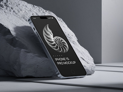 Smartphone Mockup app branding device graphic design iphone minimalist mockup pro rock smartphone ui