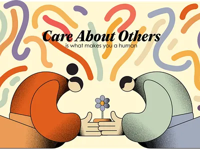 Care About Others adobe illustrator care charachter colorfull health illustrations illustrator nature web illustrations