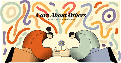 Care About Others adobe illustrator care charachter colorfull health illustrations illustrator nature web illustrations