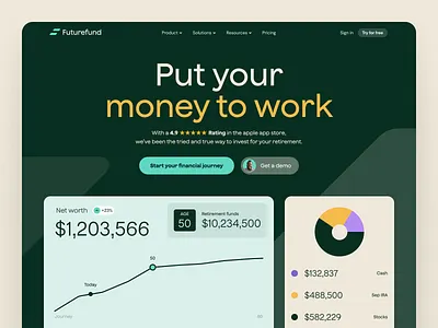 Fintech Landing Page ai fintech saas