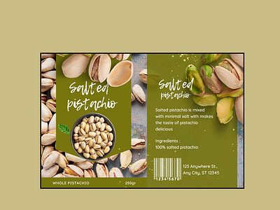 Salted pistachio packaging design graphic design packaging design product design