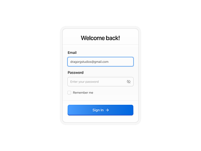 Sign-in Field design login onboarding sign in ui