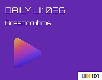 Daily UI: #056 | Breadcrumbs | #UIX101 056 breadcrumbs dailyui figma mobile app ui design uix101 user experience user interface