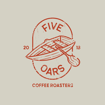 Five Oars Coffee Roasters: Branding art direction brand story branding branding identity branding logo cafe coffee colour palette design graphic design identity illustration logotype restaurant typography