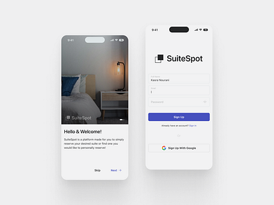 SuiteSpot branding design product ui ux