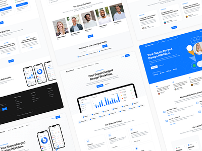 Saas Homepages - Lookscout Design System design design system figma homepage layout lookscout saas ui webpage website