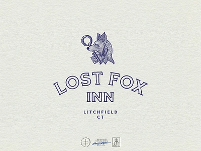 Lost Fox Inn Alternative Logo animal brand design brand identity branding branding design fox hand drawn hotel identity design inn key logo logo design mascot minimal simple type typography vintage visual identity