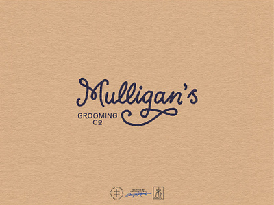 Mulligan's Grooming Co. Wordmark brand design brand identity branding branding design font golf hand drawn hand lettering identity design lettering logo logo design logotype script type typeface typography vintage visual identity wordmark