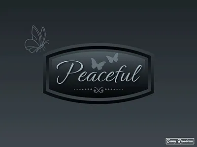 Peaceful ! design graphic design logo vector