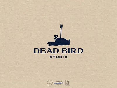 Dead Bird Studio Logo Design animal bird brand design brand identity branding branding design clean hand drawn identity design illustrationn logo logo design minimal minimalist music simple studio typography vintage visual identity