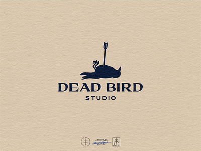 Dead Bird Studio Logo Design animal bird brand design brand identity branding branding design clean hand drawn identity design illustrationn logo logo design minimal minimalist music simple studio typography vintage visual identity