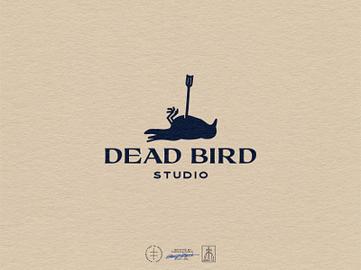 Dead Bird Studio Logo Design animal bird brand design brand identity branding branding design clean hand drawn identity design illustrationn logo logo design minimal minimalist music simple studio typography vintage visual identity