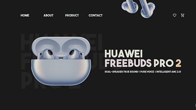 HUAWEI FreeBuds Pro 2 branding graphic design ui