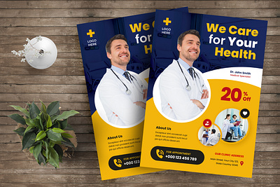 World Health Day Flyer clinic design doctor flyer flyer design graphic design health print design print template