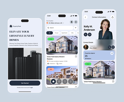 Real Estate Mobile App app design design houses interface mobile app design mobileapp product design property property finder property finder app real estate real estate app ui uiux ux