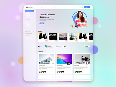 🎓 Massive Open Online Course Platform education ui