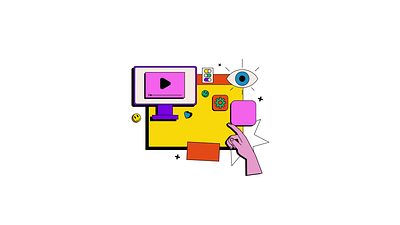 Stream Platform 2D Animation 2d animation content digital entertainment flat gif illustration live streaming lottie media motion music online streaming serials streaming streaming platform streaming service tv user experience video content