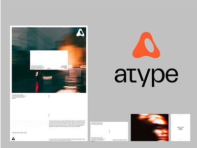 Atype | Art Studio Brand brand branding design identity illustration logo people typography ui web